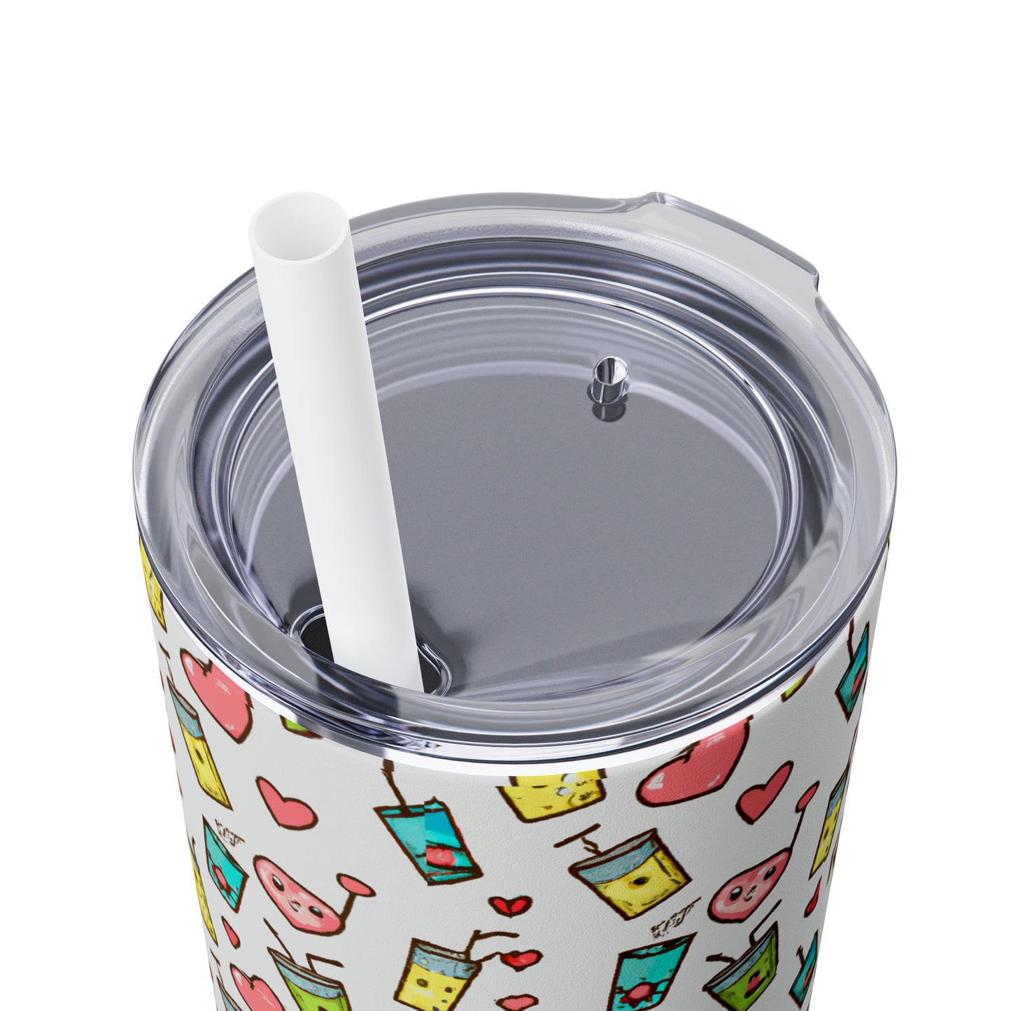 Skinny Tumbler with Straw, 20oz