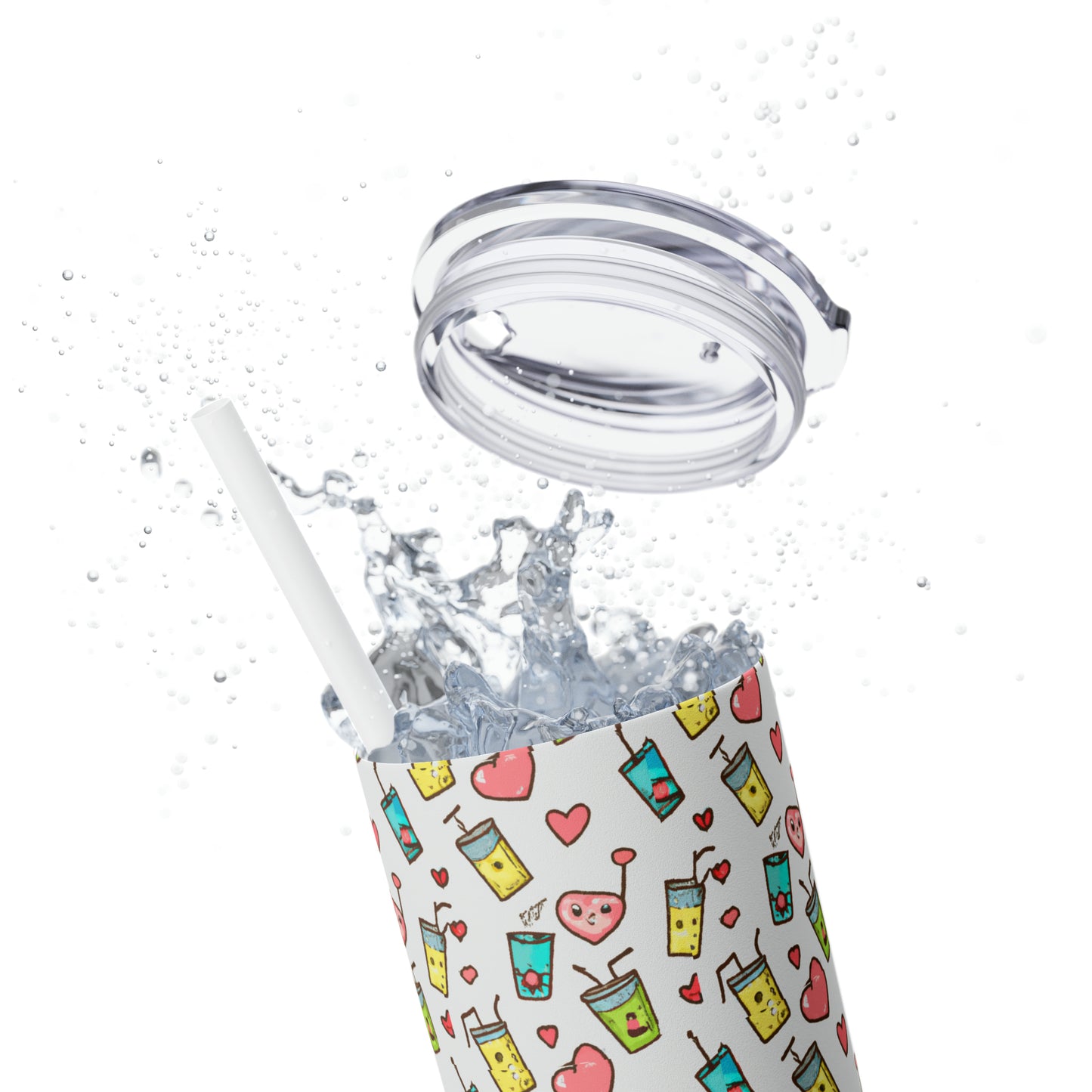 Skinny Tumbler with Straw, 20oz
