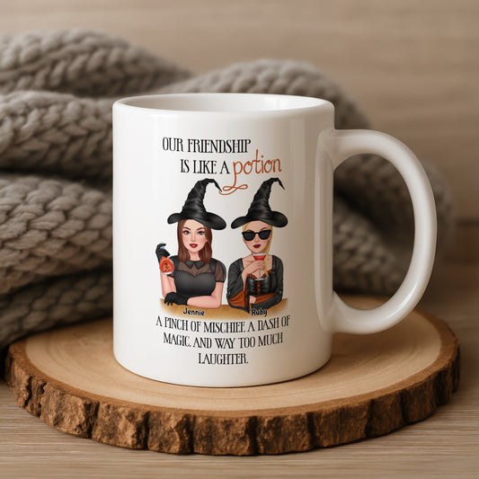 Custom Chibi Our Friendship is Like a Potion Mug