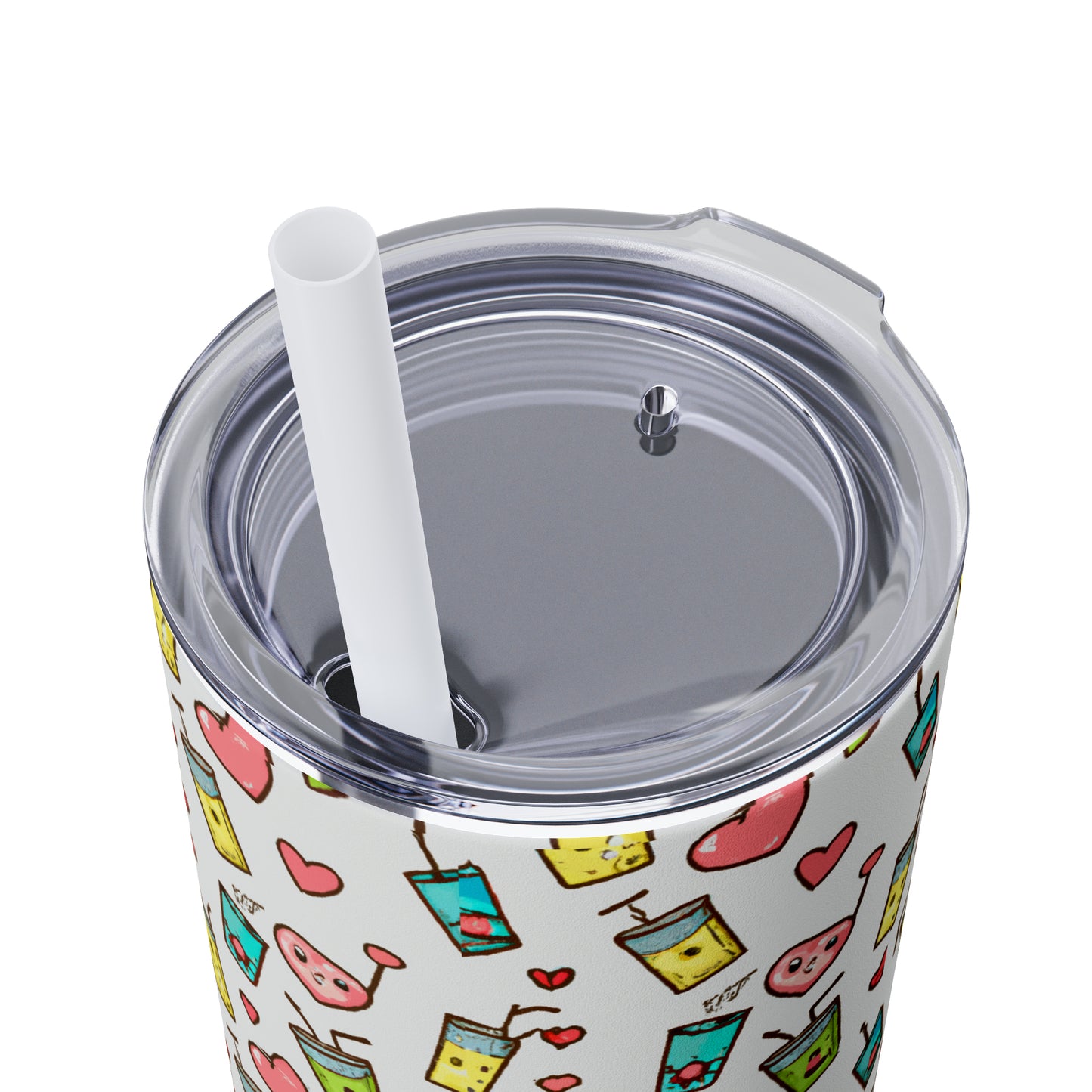 Skinny Tumbler with Straw, 20oz