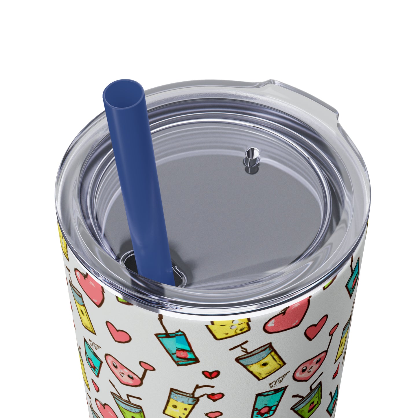 Skinny Tumbler with Straw, 20oz