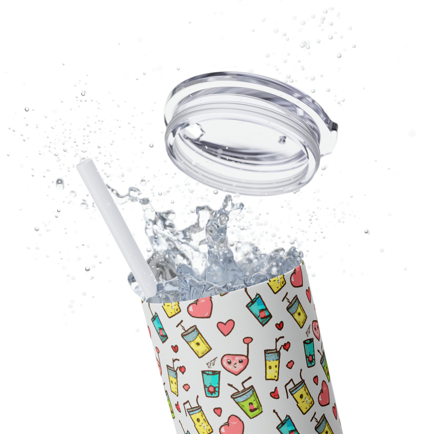 Skinny Tumbler with Straw, 20oz