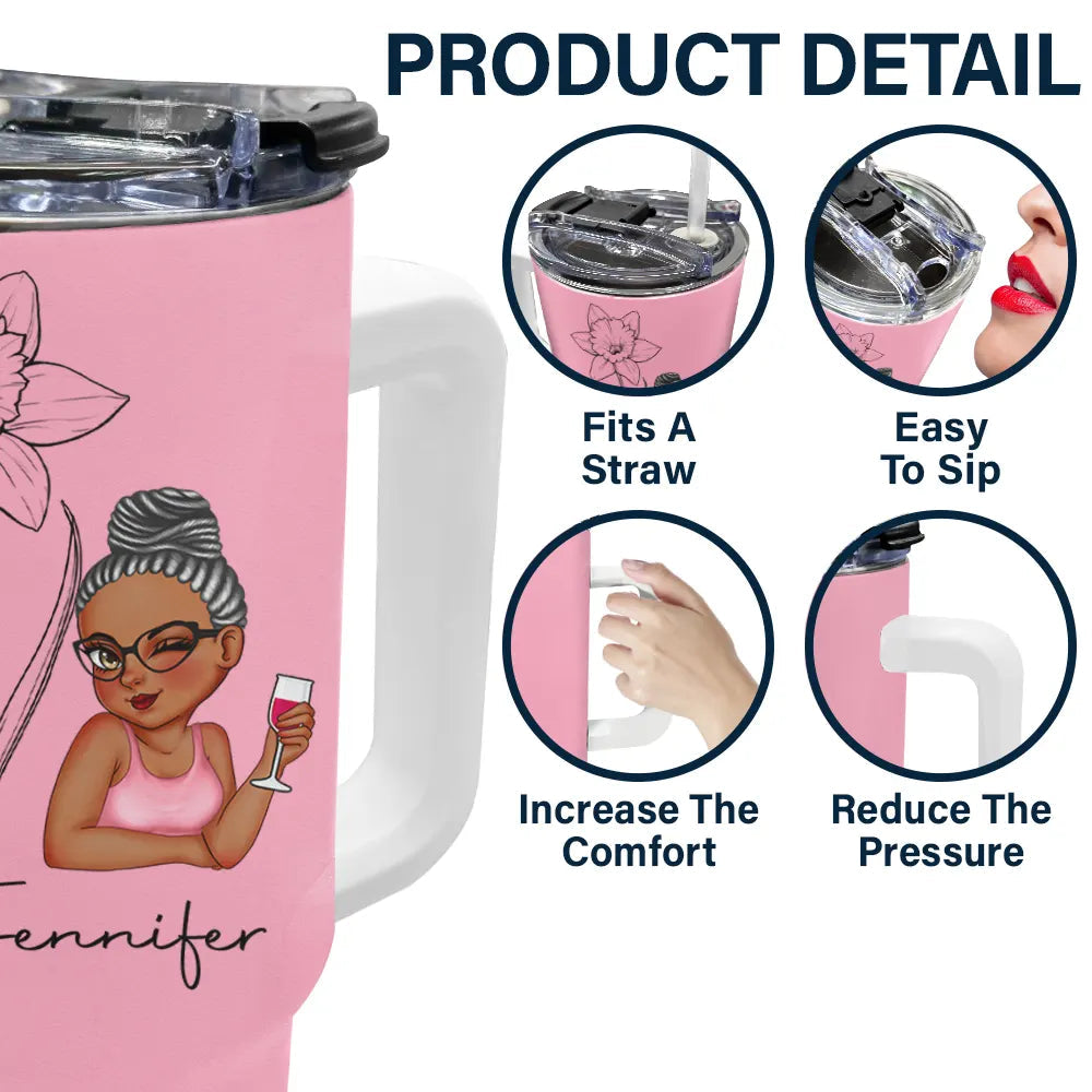 40oz Birth Month Tumbler Product Details