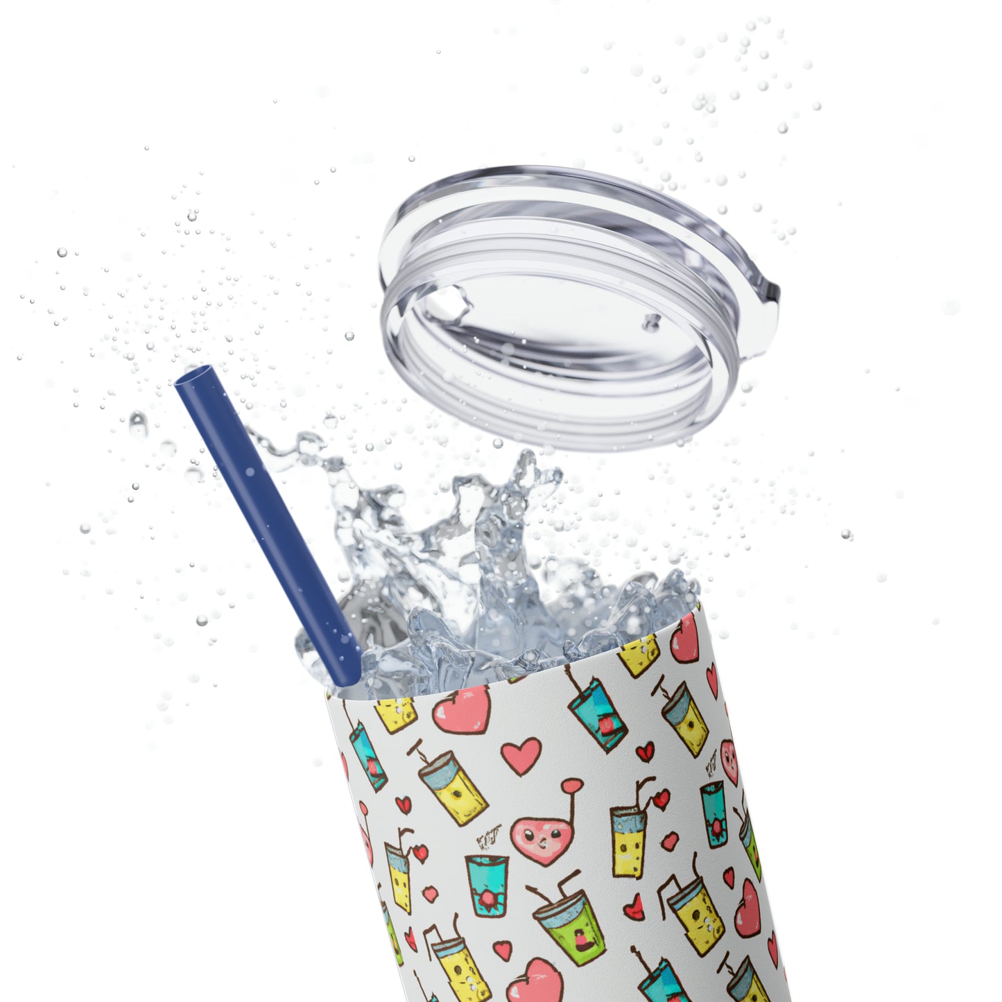 Skinny Tumbler with Straw, 20oz