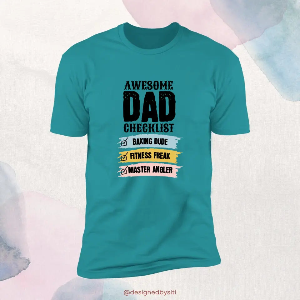 Personalised Awesome Checklist T-Shirt