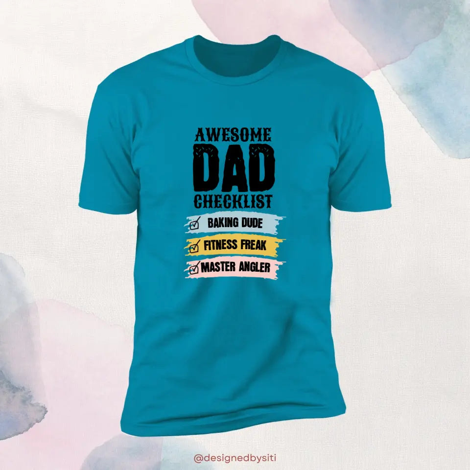 Personalised Awesome Checklist T-Shirt