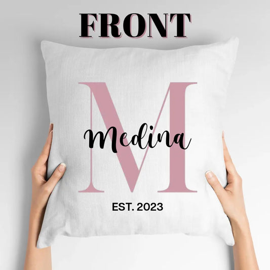 Personalised Name EST Pillow