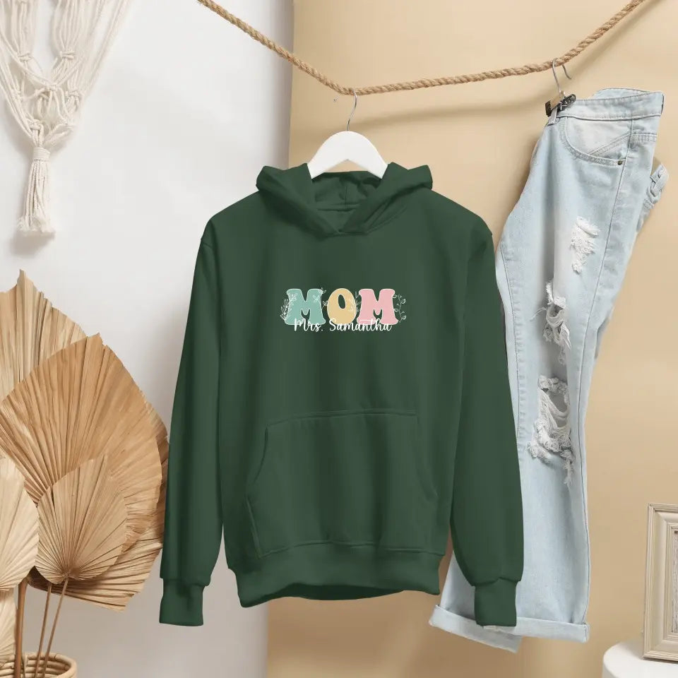 Personalised Mom Hooded Sweatshirt