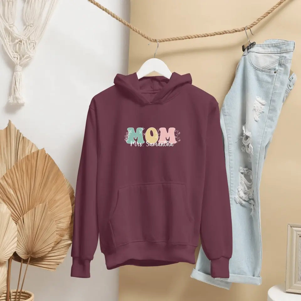 Personalised Mom Hooded Sweatshirt