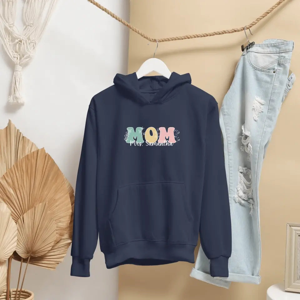 Personalised Mom Hooded Sweatshirt