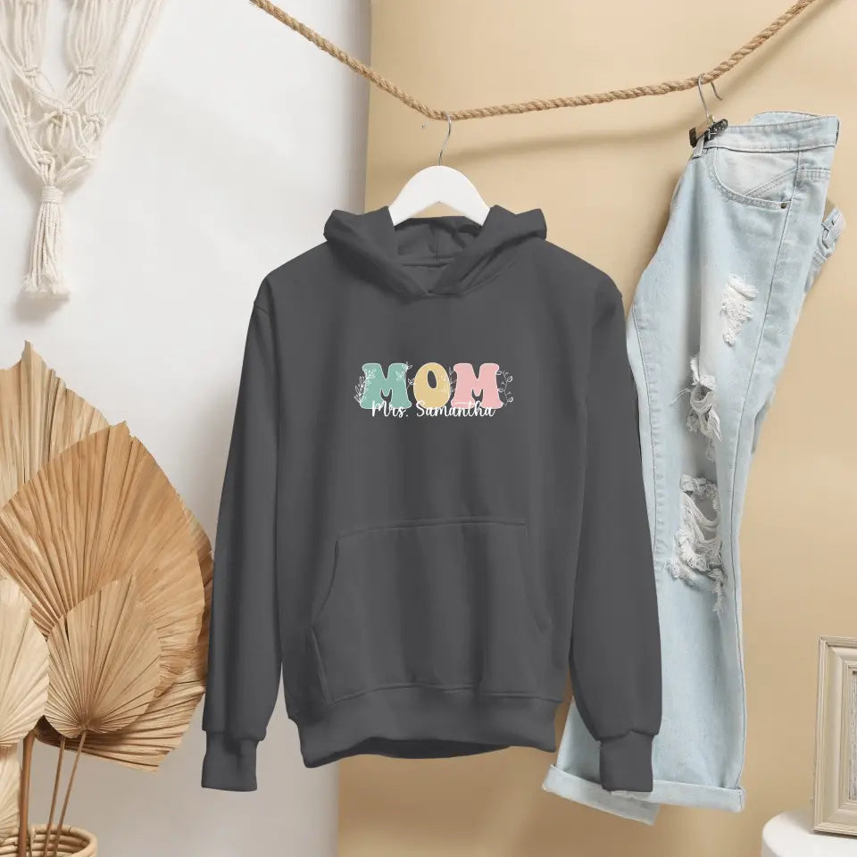 Personalised Mom Hooded Sweatshirt