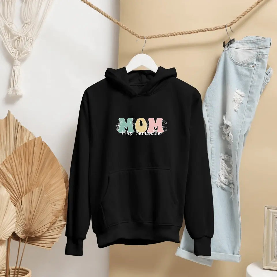 Personalised Mom Hooded Sweatshirt