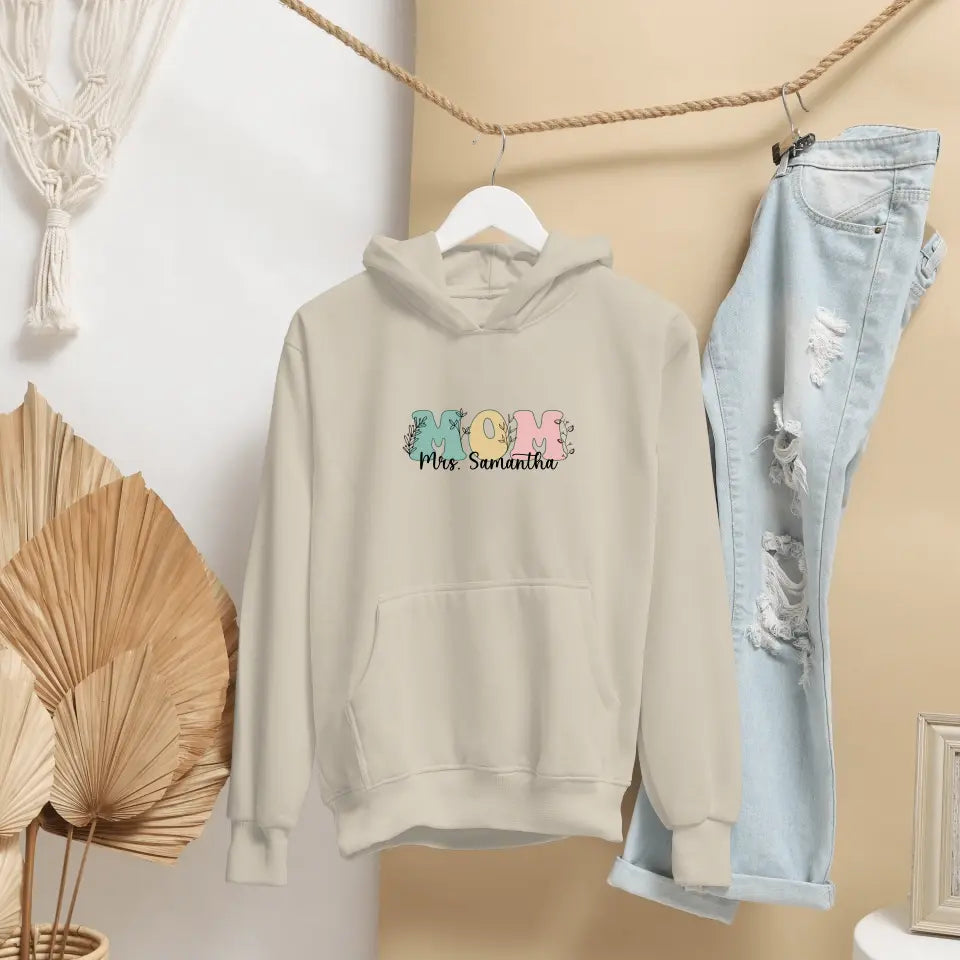 Personalised Mom Hooded Sweatshirt