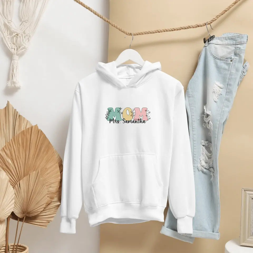 Personalised Mom Hooded Sweatshirt
