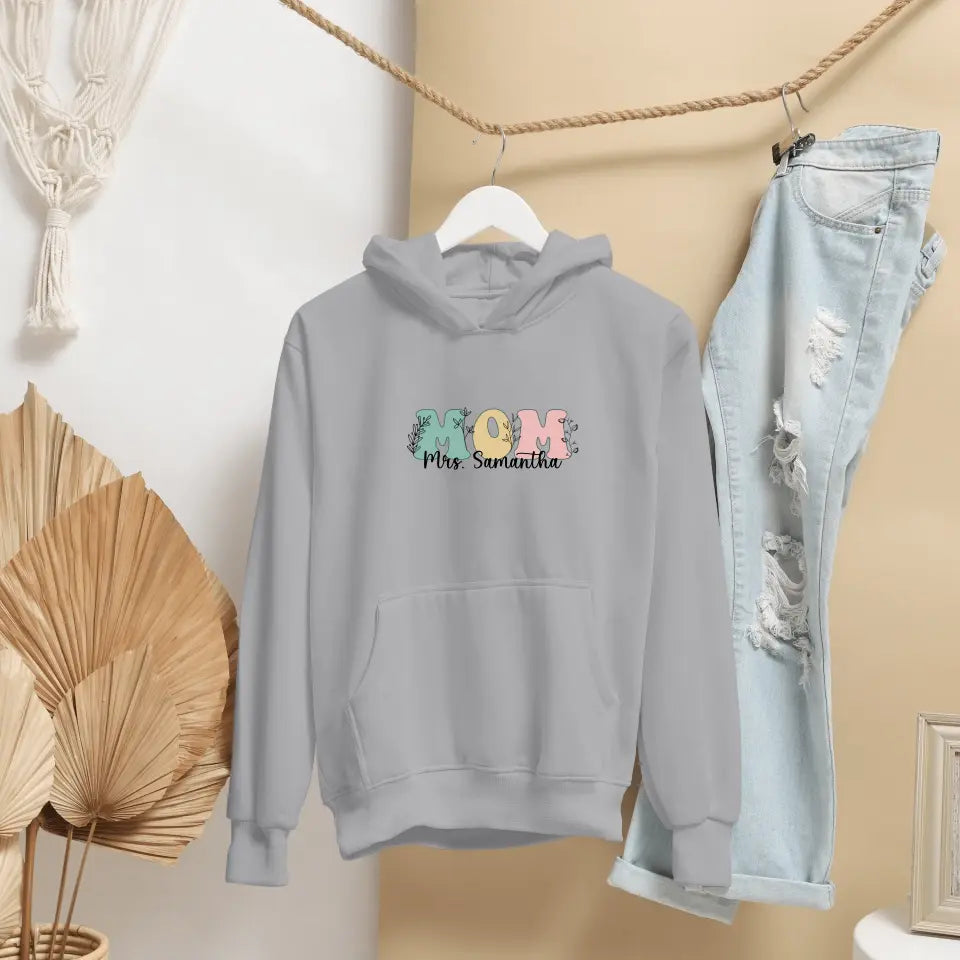 Personalised Mom Hooded Sweatshirt