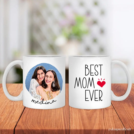 Custom Cartoon Photo Best Mom Ever Mug
