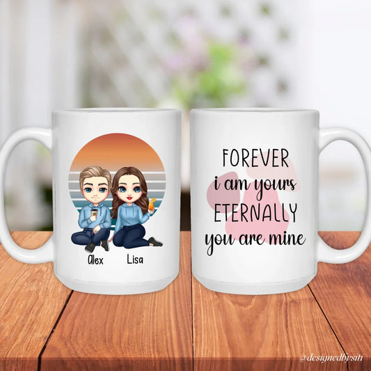 Custom Couple Chibi Forever I am Your Mug