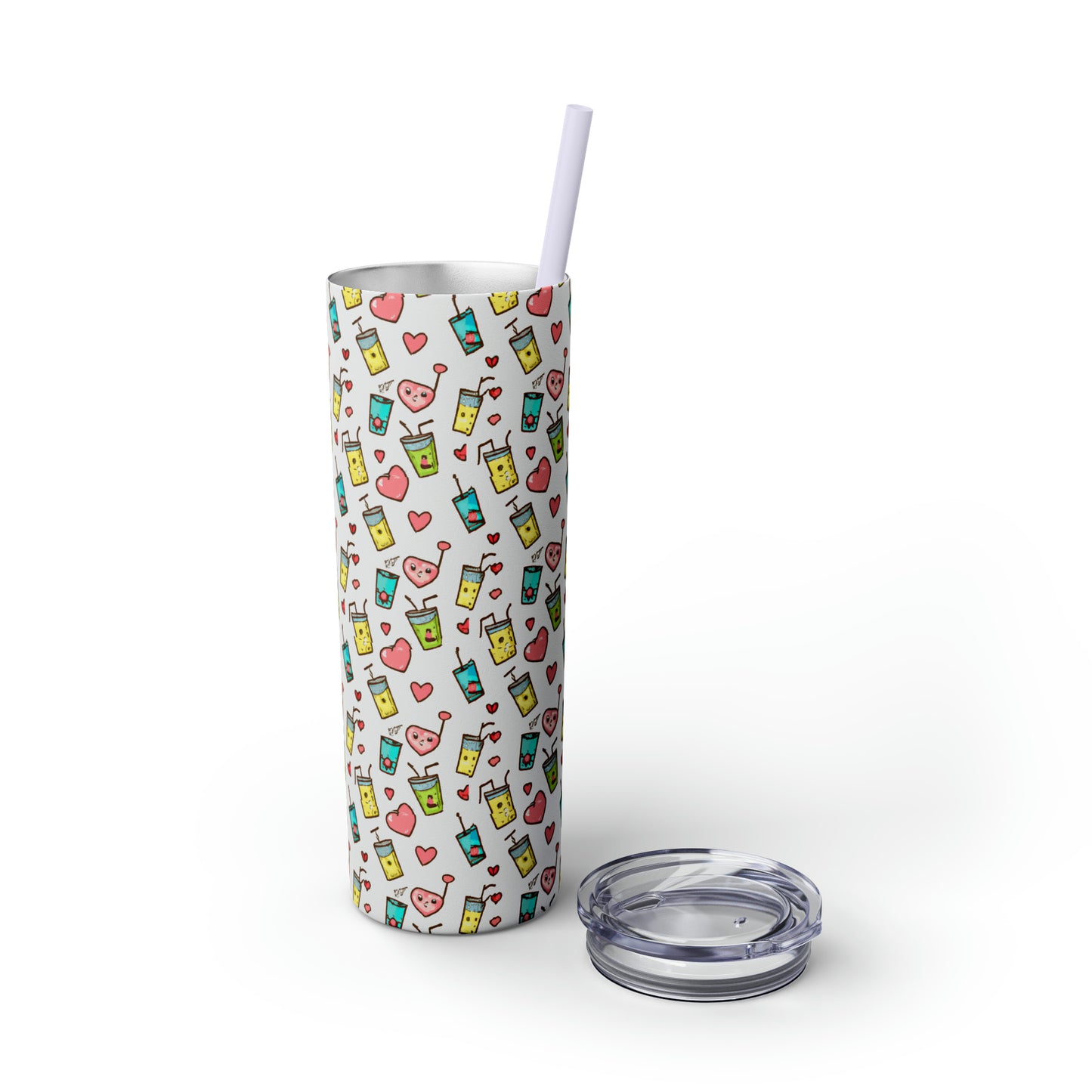 Skinny Tumbler with Straw, 20oz