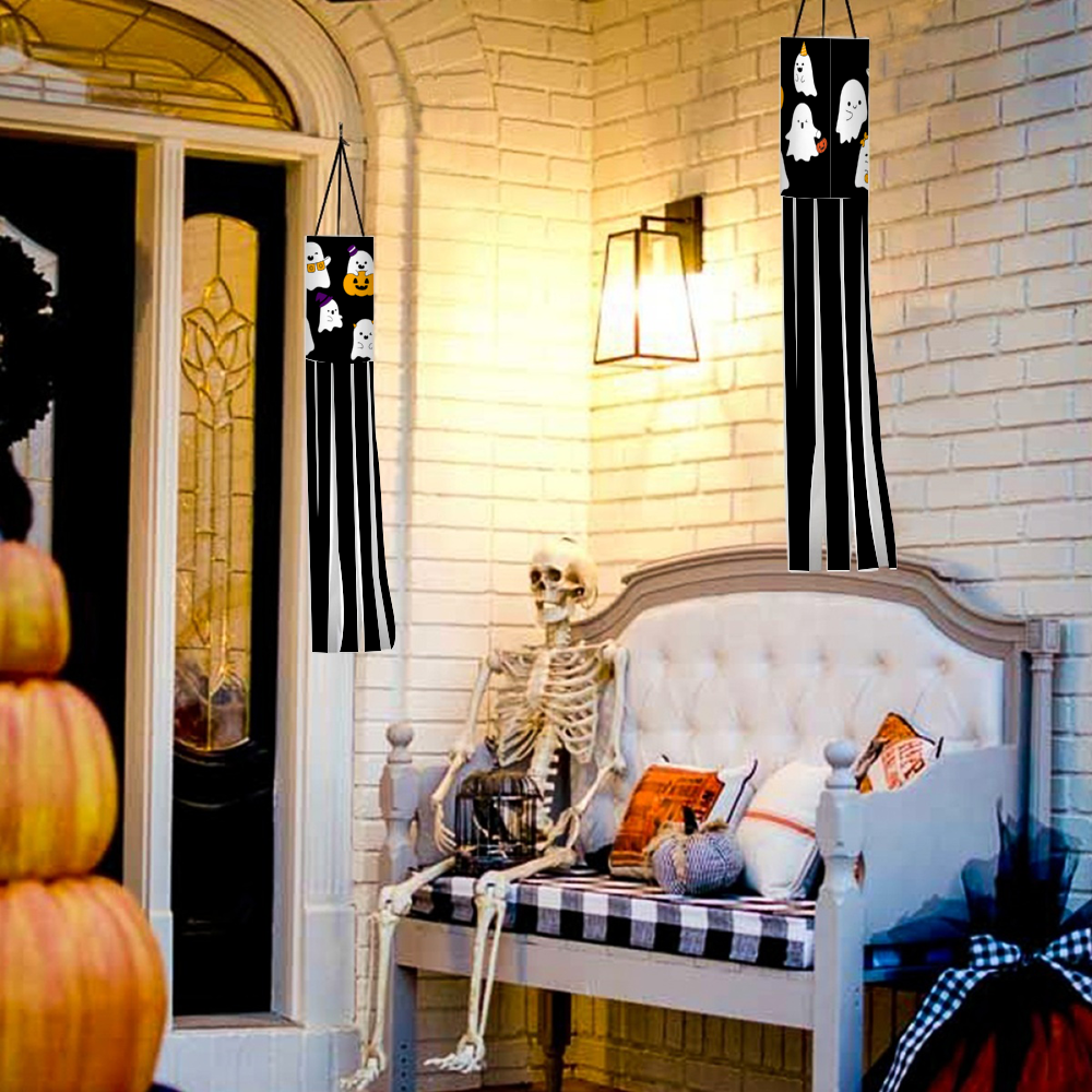 Custom Halloween Windsocks(2 pack)Festival Decoration for the Holidays DesignedbySiti