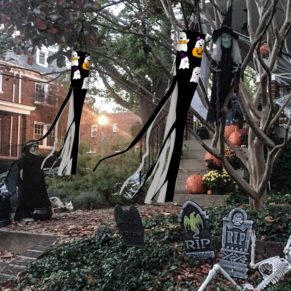 Custom Halloween Windsocks(2 pack)Festival Decoration for the Holidays DesignedbySiti