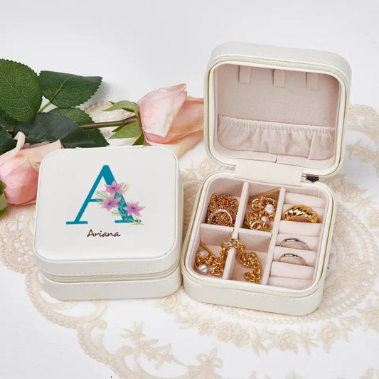 Custom Initial Jewelry Box : Letter A DesignedbySiti