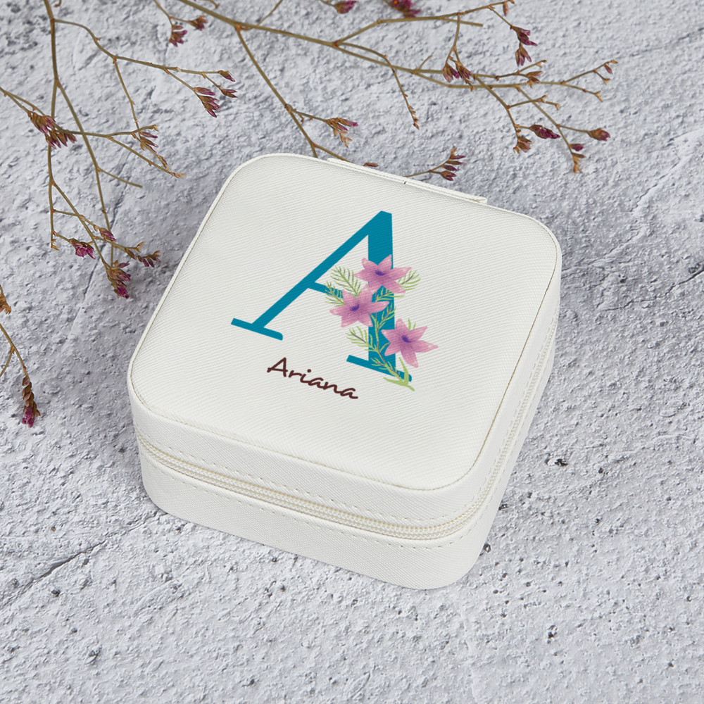 Custom Initial Jewelry Box : Letter A DesignedbySiti