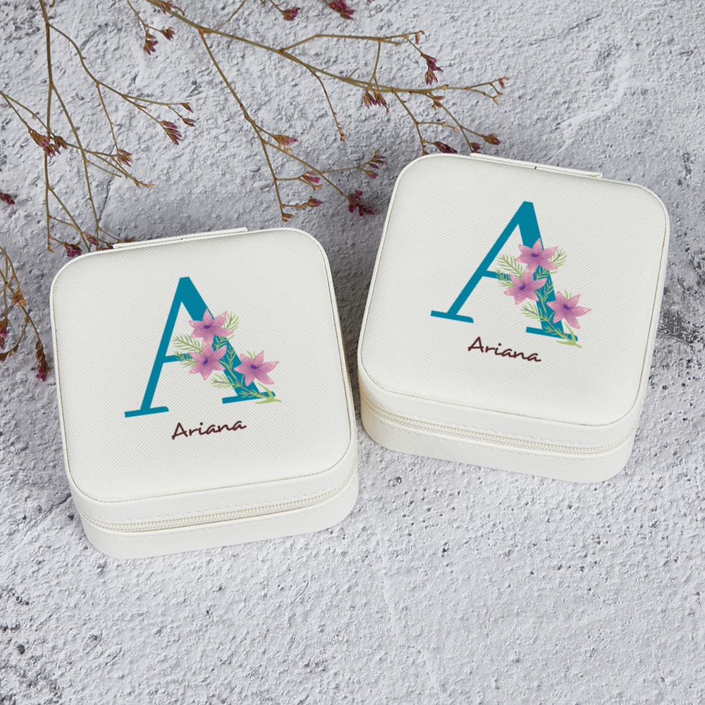 Custom Initial Jewelry Box : Letter A DesignedbySiti
