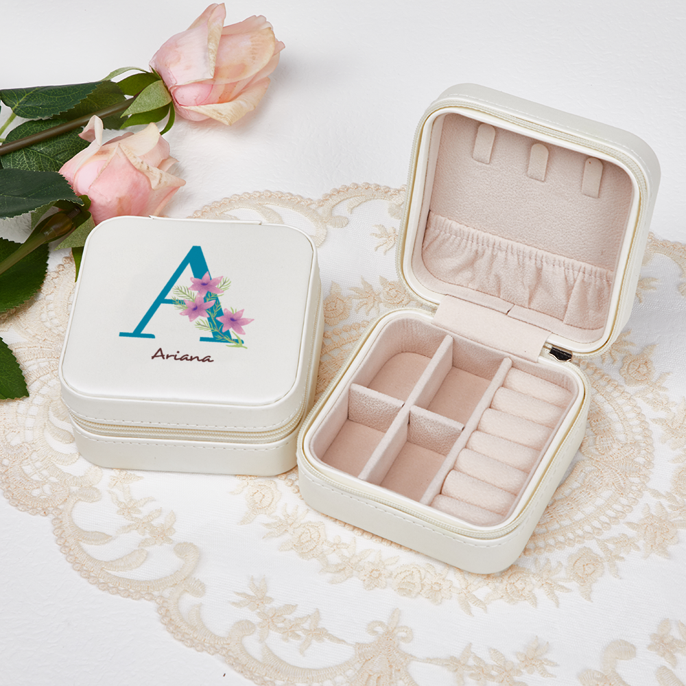 Custom Initial Jewelry Box : Letter A DesignedbySiti