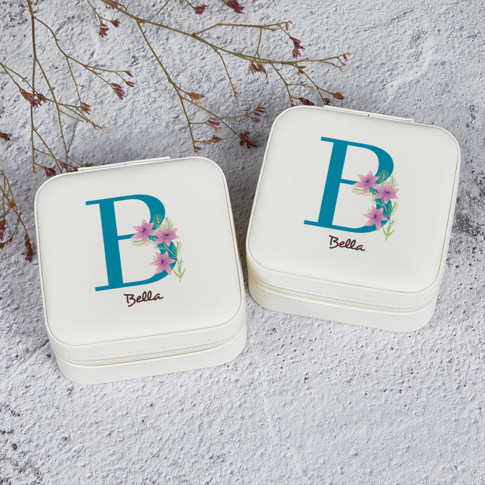 Custom Initial Jewelry Box : Letter B DesignedbySiti