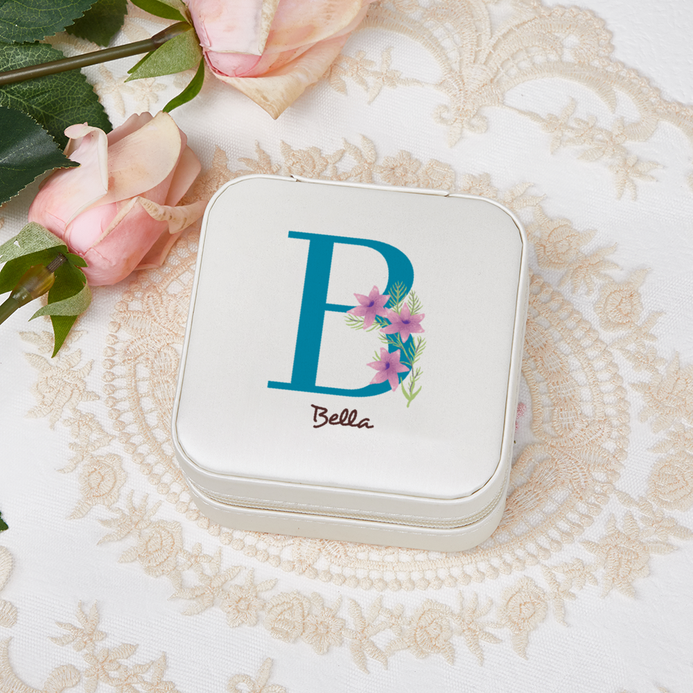 Custom Initial Jewelry Box : Letter B DesignedbySiti