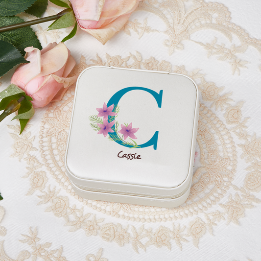 Custom Initial Jewelry Box : Letter C DesignedbySiti