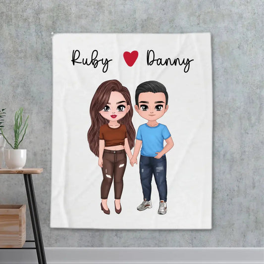 Customised Couple Blanket DesignedbySiti