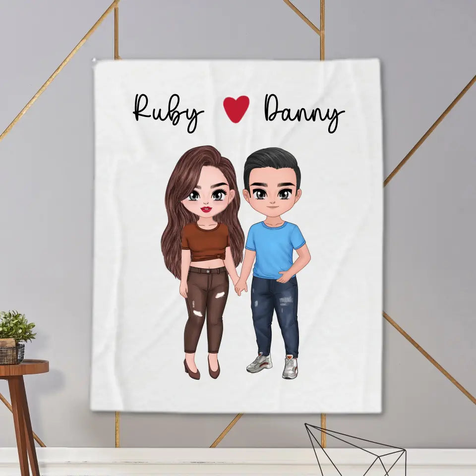 Customised Couple Blanket DesignedbySiti