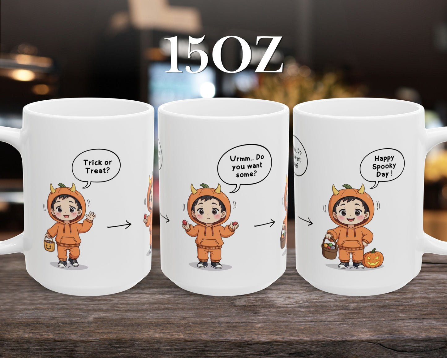 Chibi Spooky Story Mug