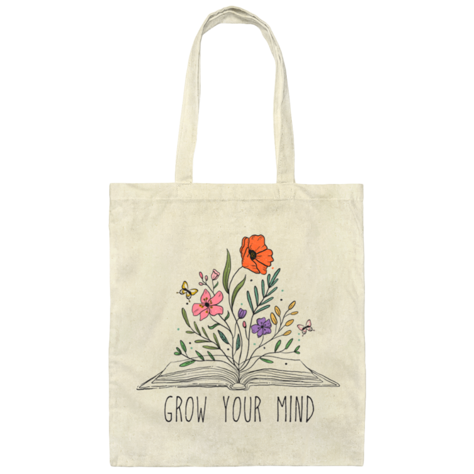 Grow Your Mind Tote Bag DesignedbySiti