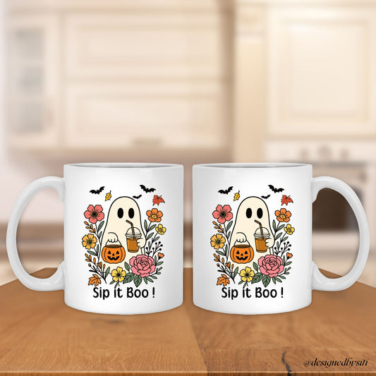 Sip It Boo Halloween Spooky Mug