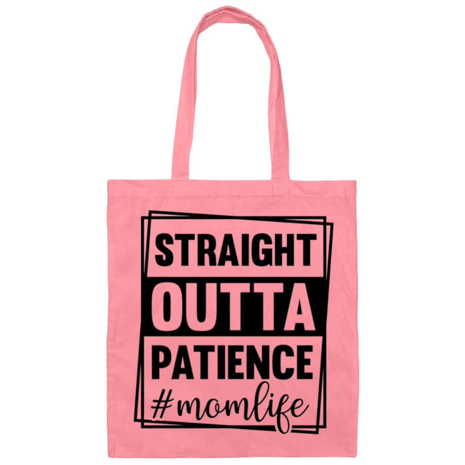 Straight Outta Patience Mom’s Life Tote Bag DesignedbySiti