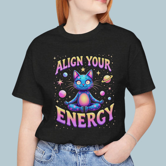 Align Your Energy Space Cat TShirt