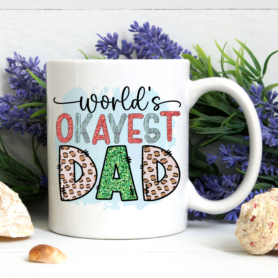 World’s Okayest Dad Ceramic Mug DesignedbySiti