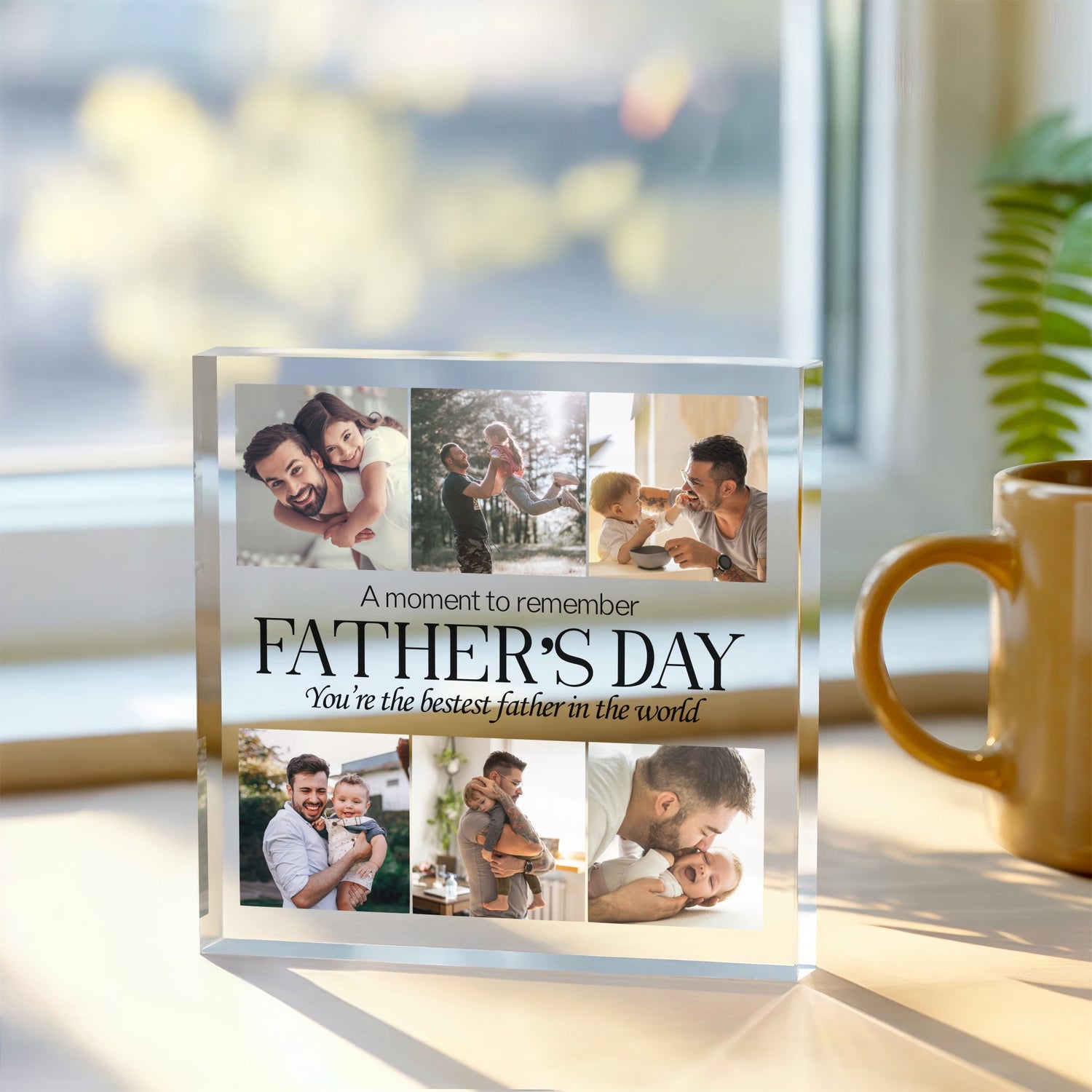 A Moment to Remember Personalized Father Day Photo Acrylic Tribute