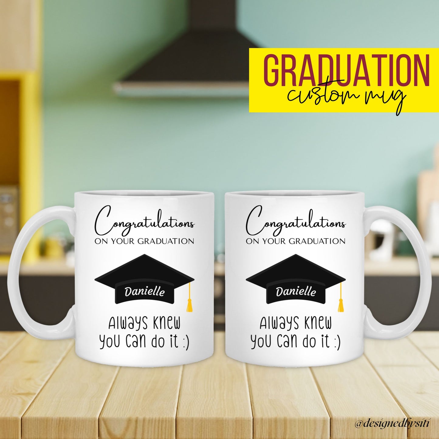 Personalised Congratulations on Your Graduation Mug