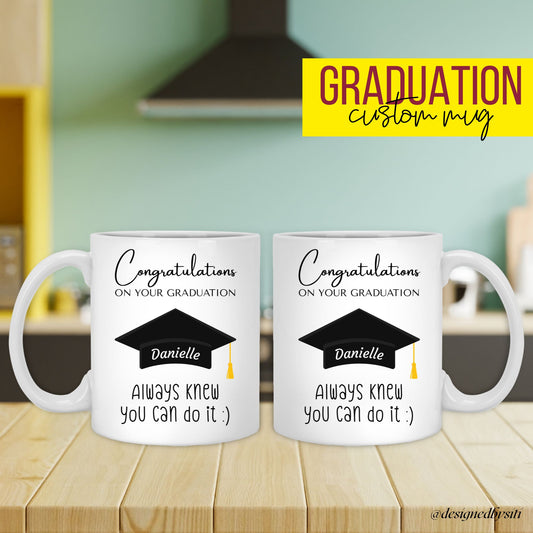 Personalised Congratulations on Your Graduation Mug