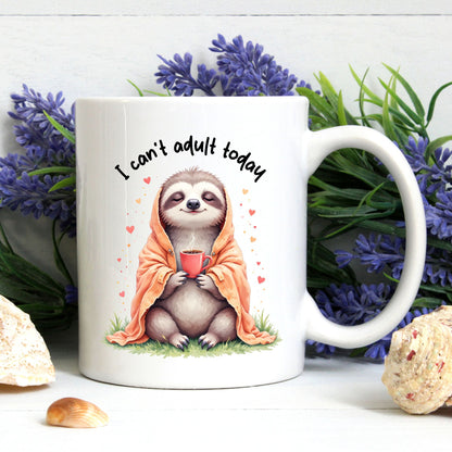 Kawaii Sloth Mug For Office Desk