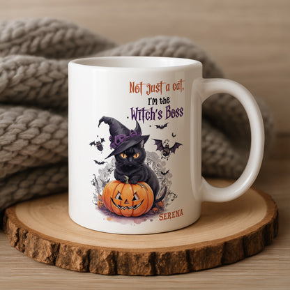 Custom Witch Cat Boss Mug