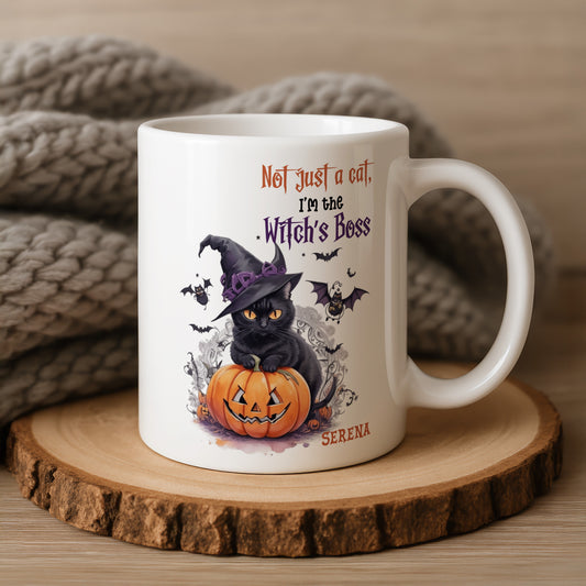 Custom Witch Cat Boss Mug