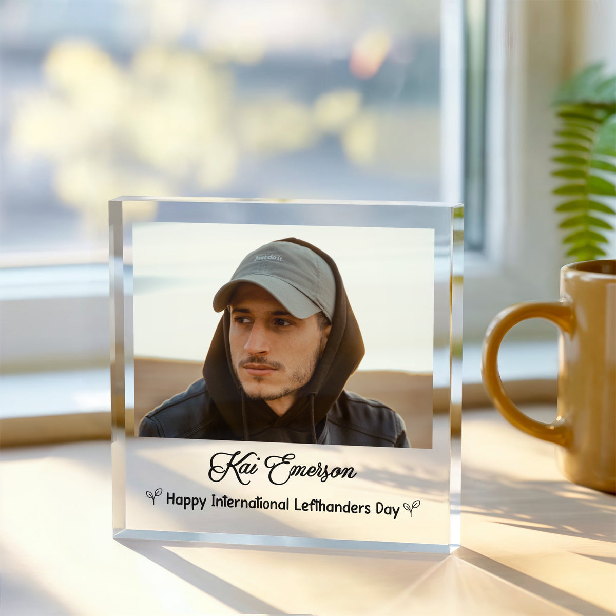 Personalised Photo Plaque - Left Handed Gift - Happy International Left Handers Day