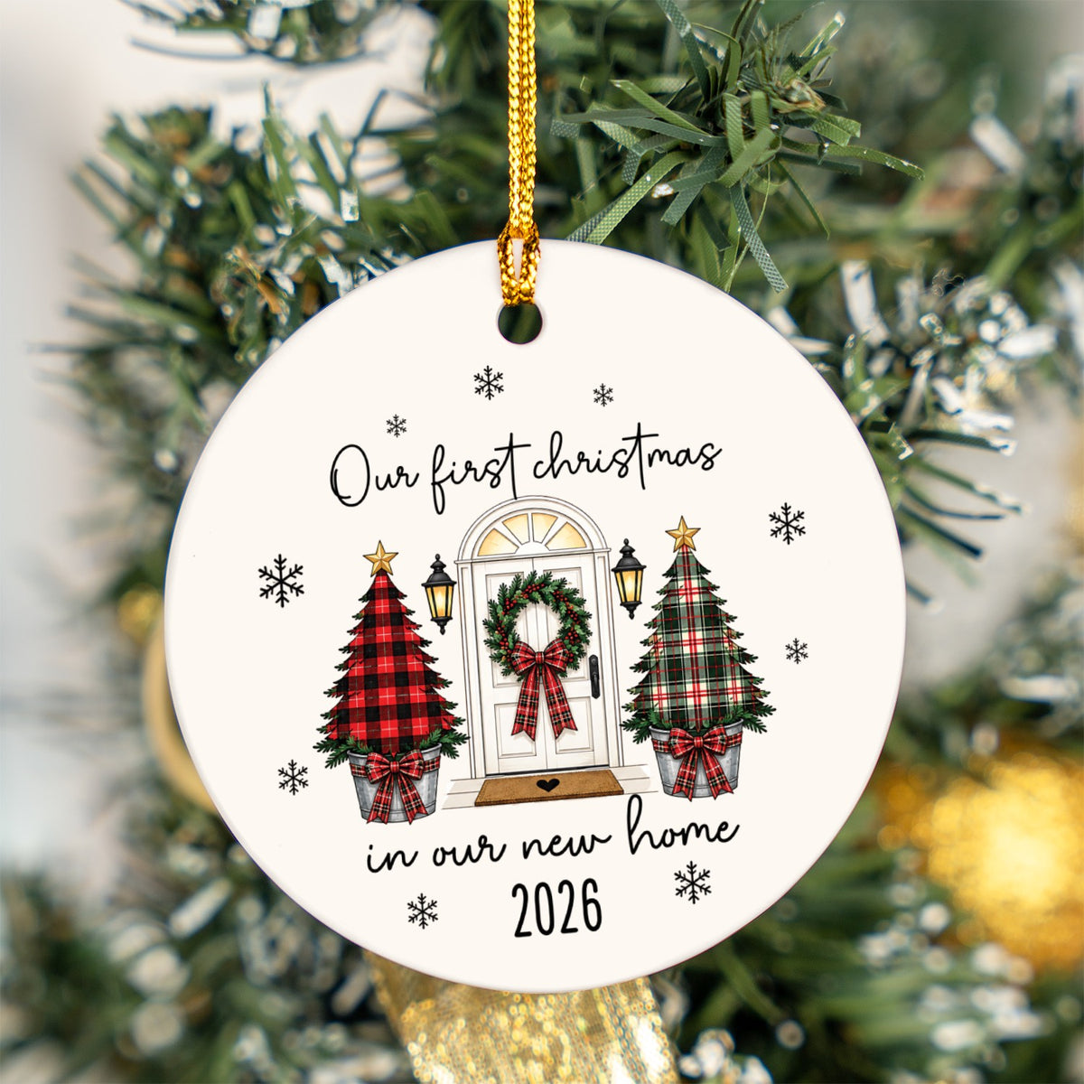 Personalised New Home Ornament - Christmas Gift - First Christmas in Our New Home
