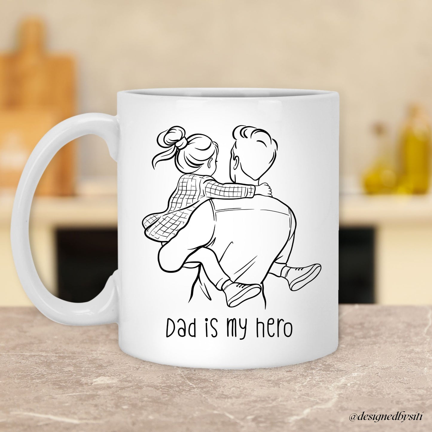 Dad is My Hero 11oz and 15oz Mug