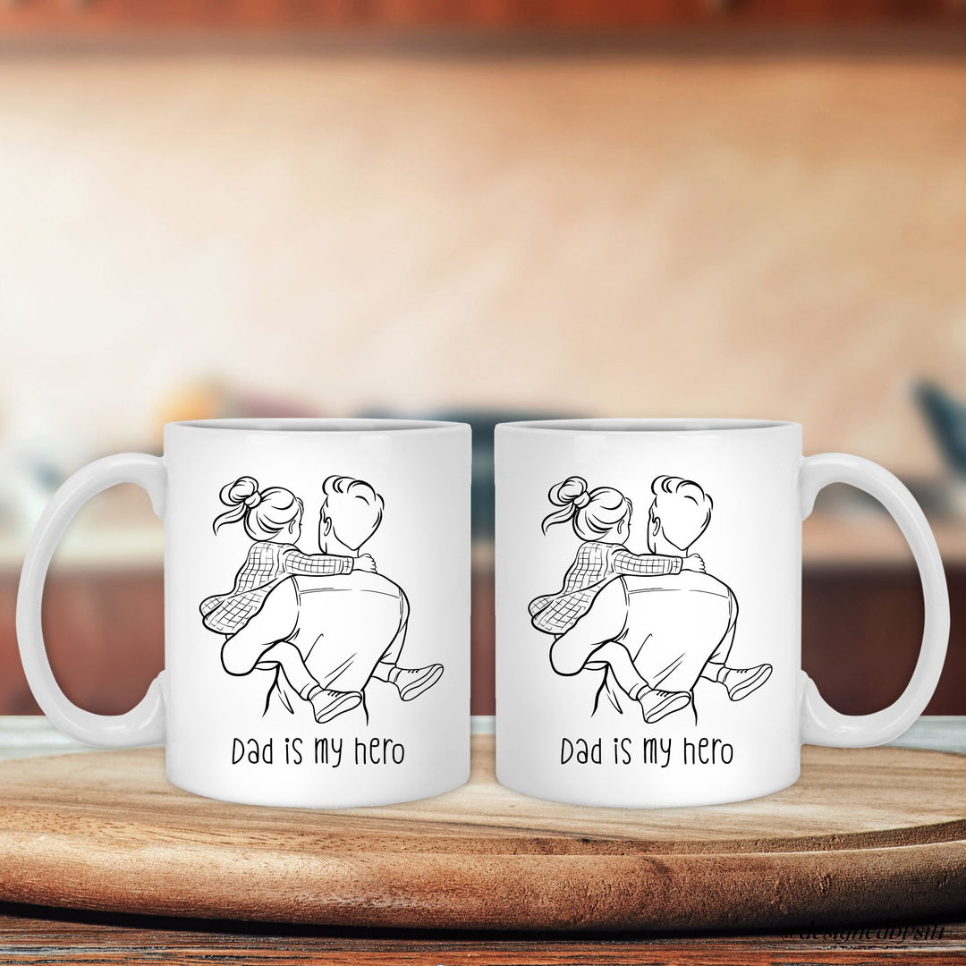 Dad is My Hero 11oz and 15oz Mug