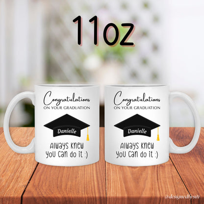 Personalised Congratulations on Your Graduation Mug